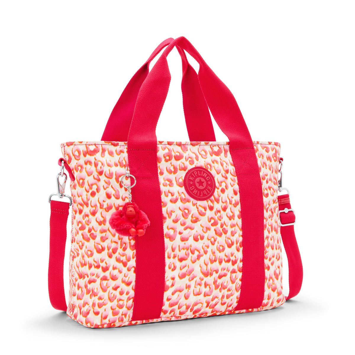 KIPLING-Minta L-حقيبة كبيرة (مع حزام كتف قابل للإزالة)-Latin Cheetah-I5379-6LX