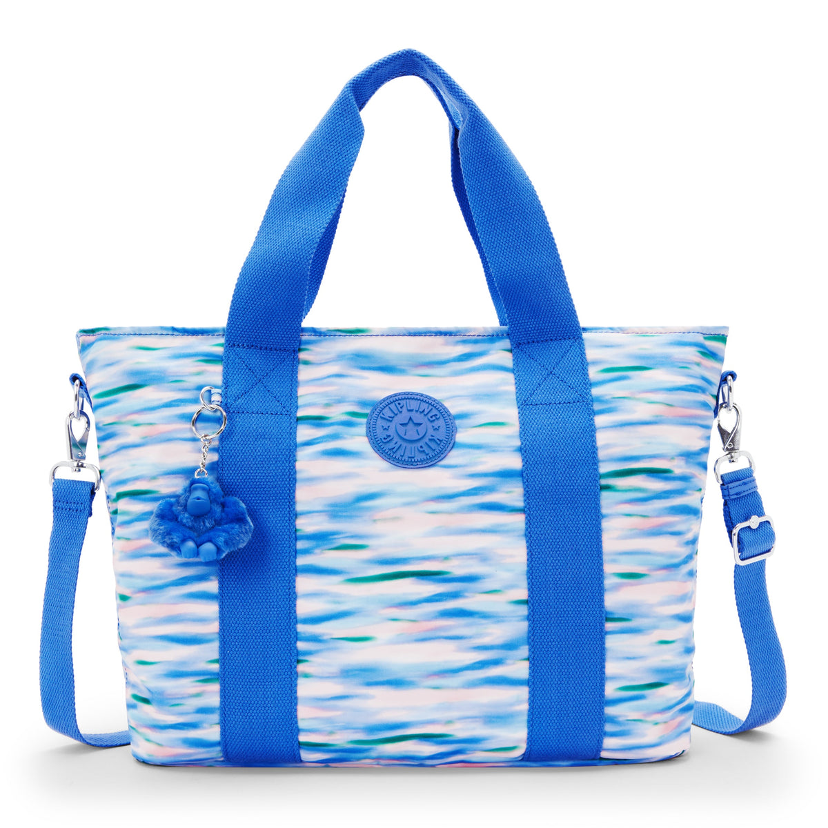 KIPLING-Minta L-Large tote (with removable shoulderstrap)-Diluted Blue-I5379-TX9