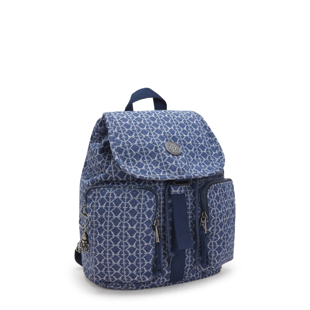 حقيبة ظهر Kipling Anto S Signature Denim صغيرة I5386-7PF