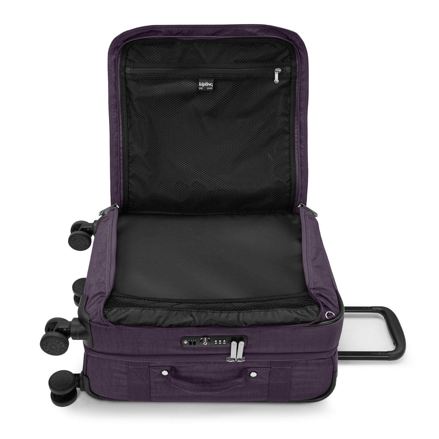 حقيبة سفر Kipling Spontaneous S Ultimate Plum صغيرة الحجم بعجلات I5508-67U