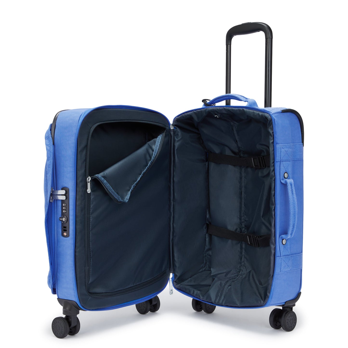 KIPLING-Spontaneous S-حقيبة سفر صغيرة بعجلات - هافانا أزرق - I5508-JC7
