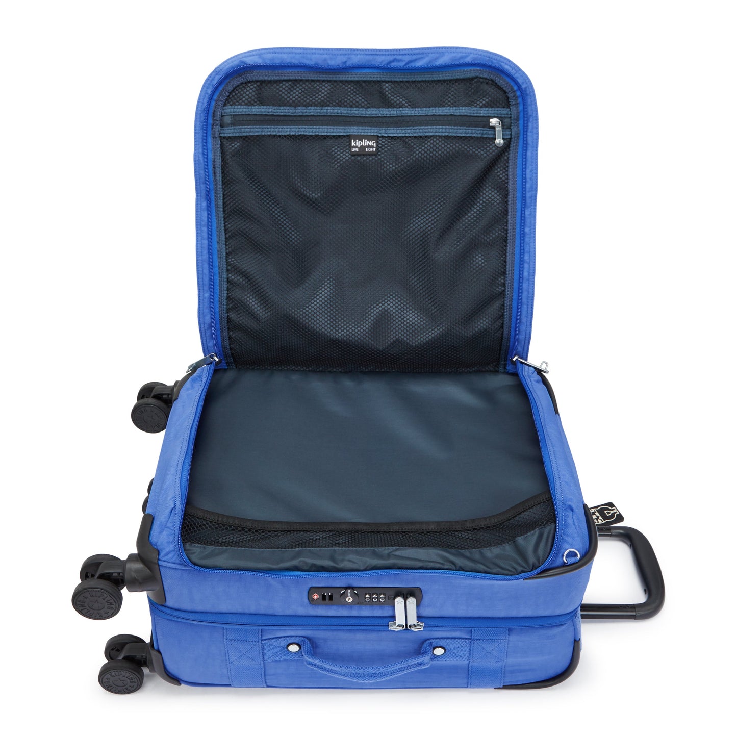 KIPLING-Spontaneous S-حقيبة سفر صغيرة بعجلات - هافانا أزرق - I5508-JC7