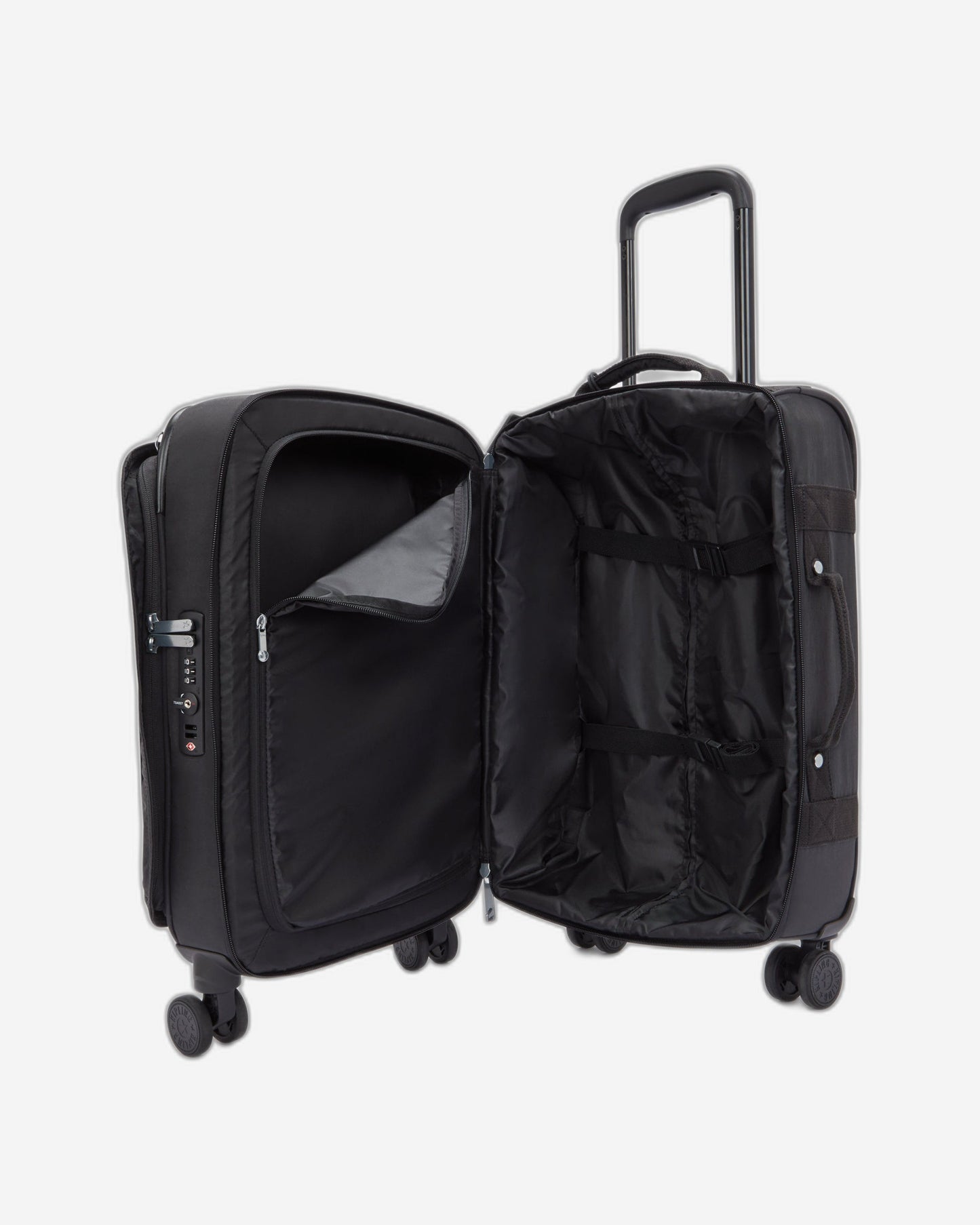 حقيبة سفر Kipling Spontaneous S Black Noir صغيرة الحجم بعجلات C2I5508-P39