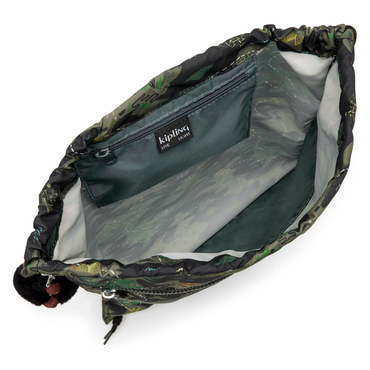 حقيبة ظهر KIPLING Supertaboo Camo Treasure متوسطة الحجم (مع رباط) I5637-3PB