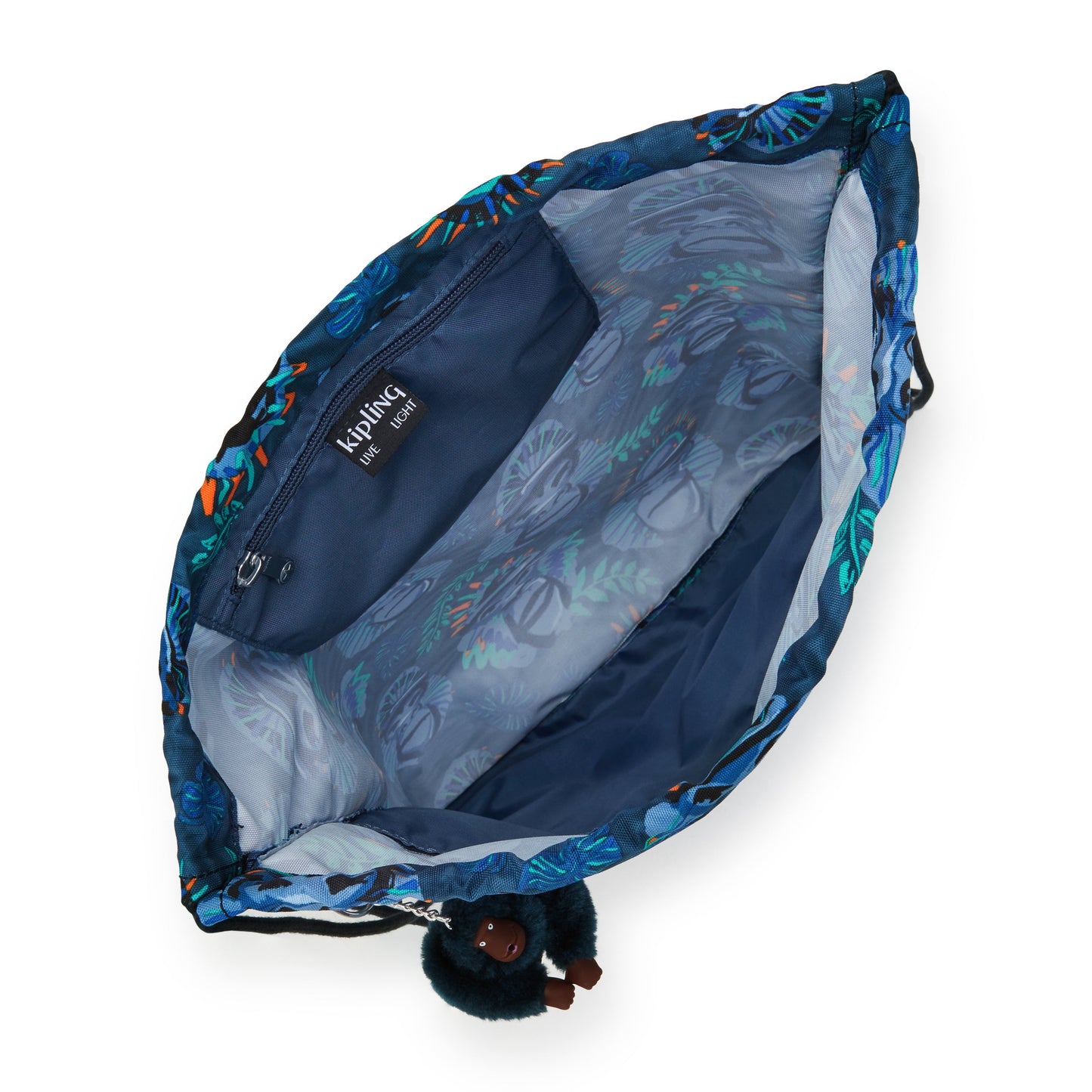 حقيبة ظهر Kipling Supertaboo Blue Monkey Fun متوسطة الحجم C2I5637-8HJ