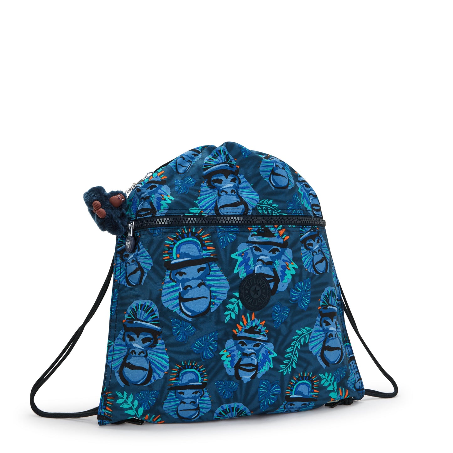 حقيبة ظهر Kipling Supertaboo Blue Monkey Fun متوسطة الحجم C2I5637-8HJ