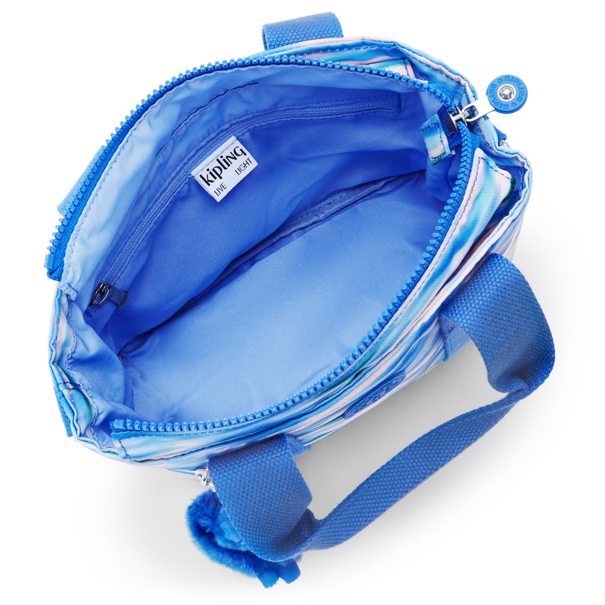 KIPLING-Minta-حقيبة كتف صغيرة (بحزام كتف قابل للإزالة)-أزرق مخفف-I5647-TX9