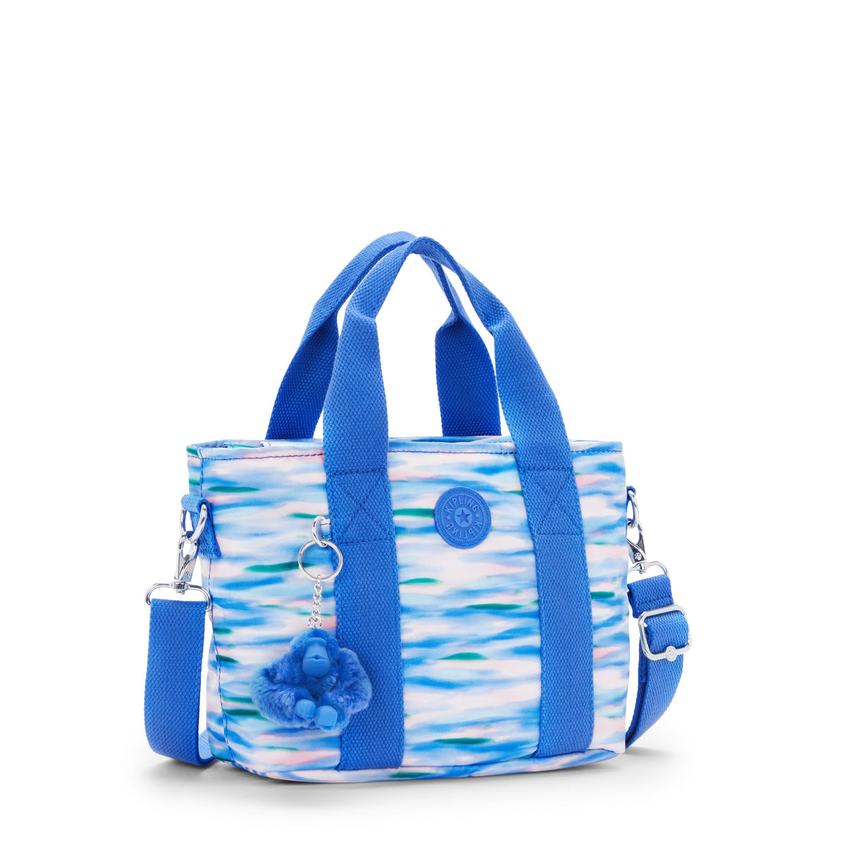 KIPLING-Minta-حقيبة كتف صغيرة (بحزام كتف قابل للإزالة)-أزرق مخفف-I5647-TX9