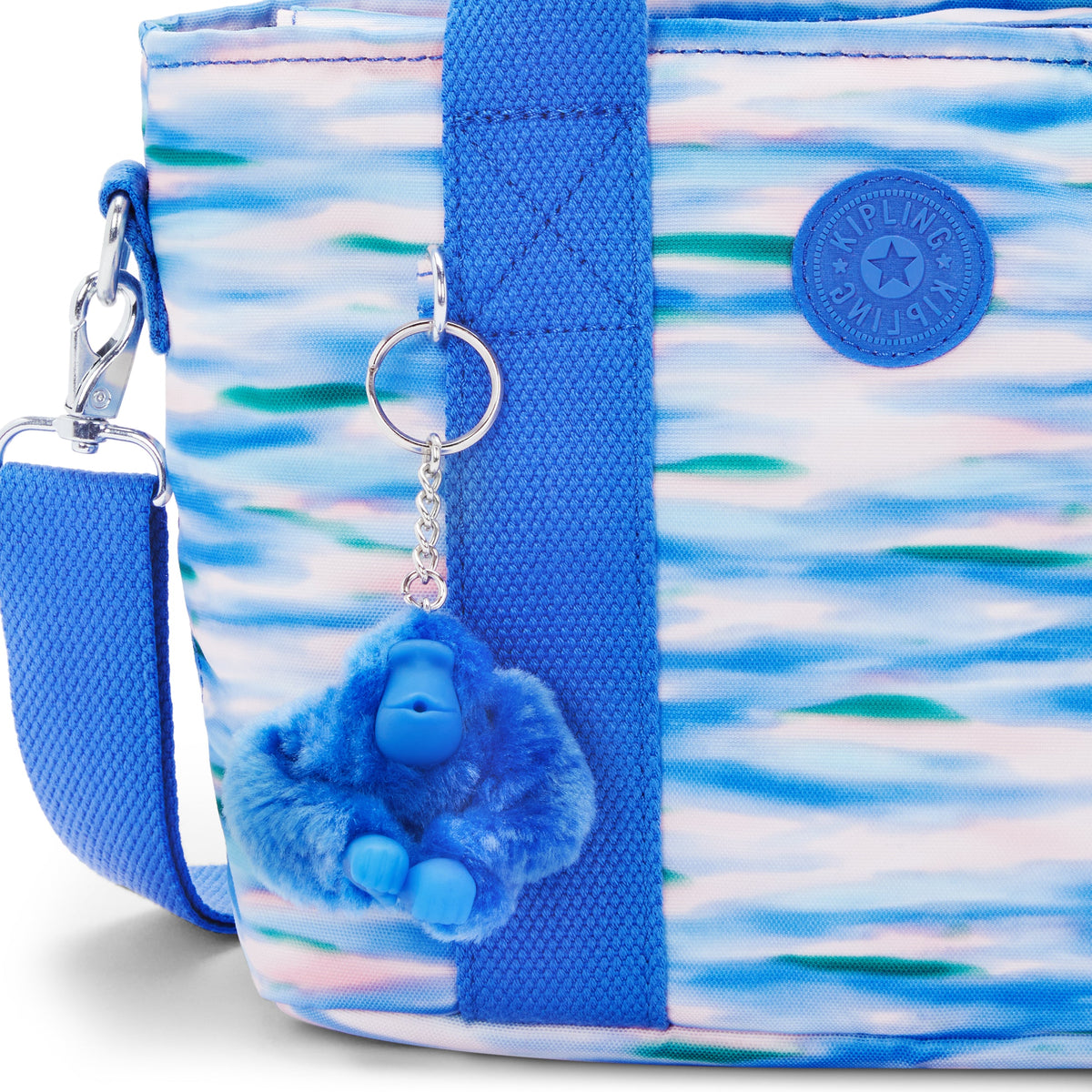 KIPLING-Minta-حقيبة كتف صغيرة (بحزام كتف قابل للإزالة)-أزرق مخفف-I5647-TX9