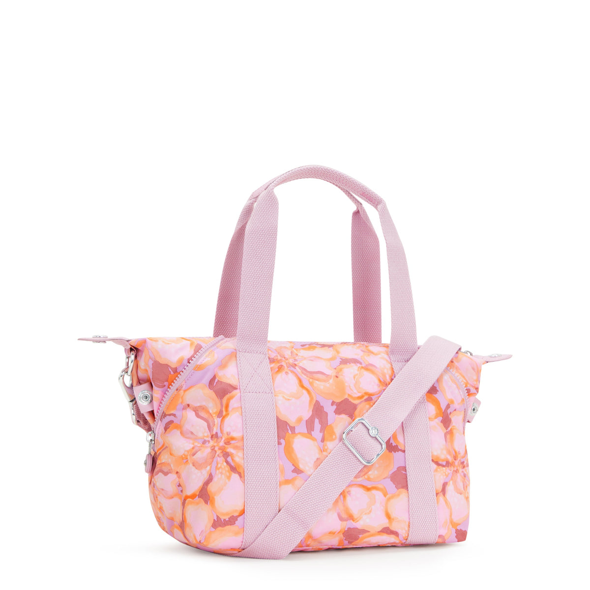KIPLING-Art Mini-حقيبة يد صغيرة (بحزام كتف قابل للإزالة)-بودرة زهرية-I5656-ES4