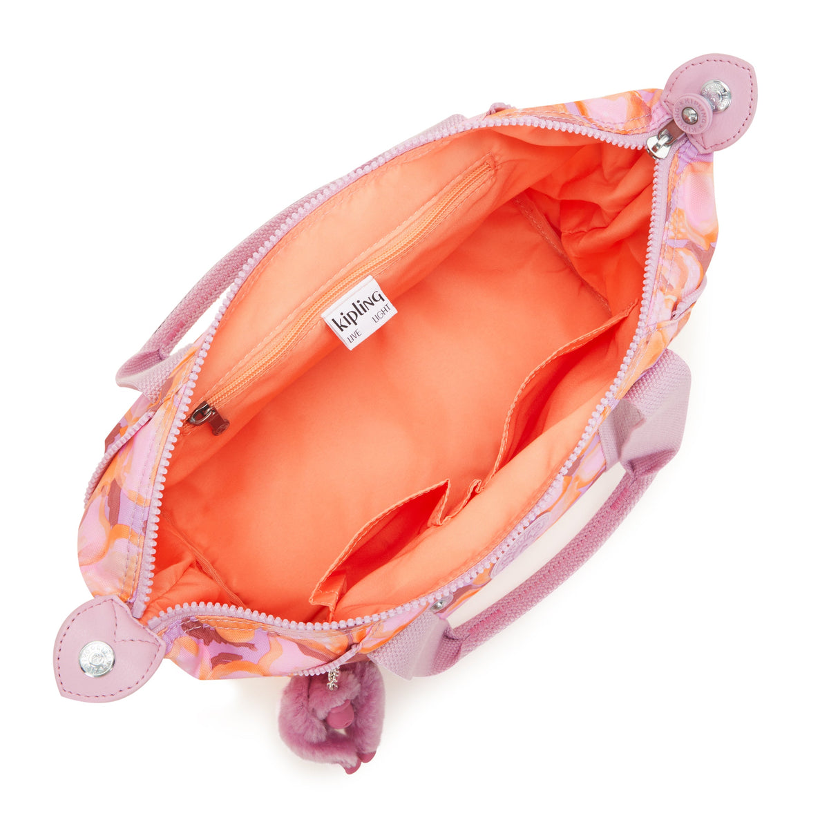 KIPLING-Art Mini-حقيبة يد صغيرة (بحزام كتف قابل للإزالة)-بودرة زهرية-I5656-ES4