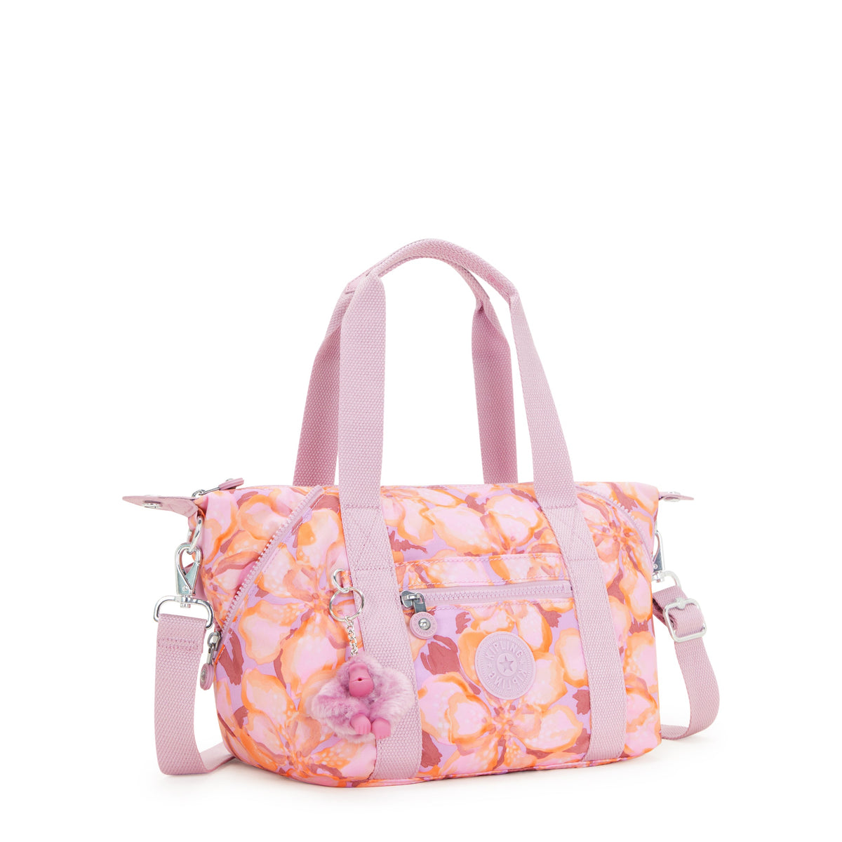 KIPLING-Art Mini-حقيبة يد صغيرة (بحزام كتف قابل للإزالة)-بودرة زهرية-I5656-ES4