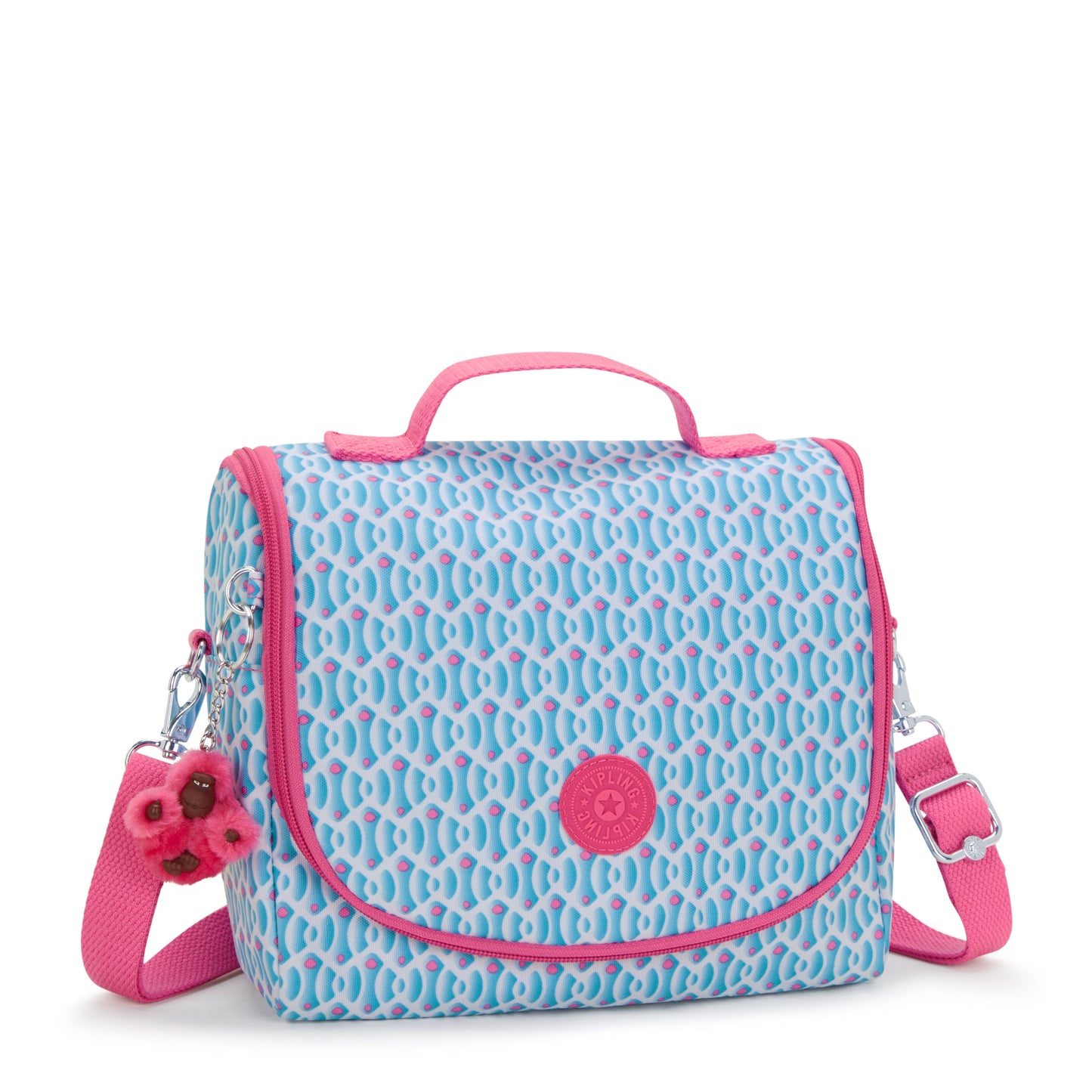 حقيبة غداء Kipling New Kichirou Dreamy Geo C كبيرة مع جراب عربة C2I5749-D1W