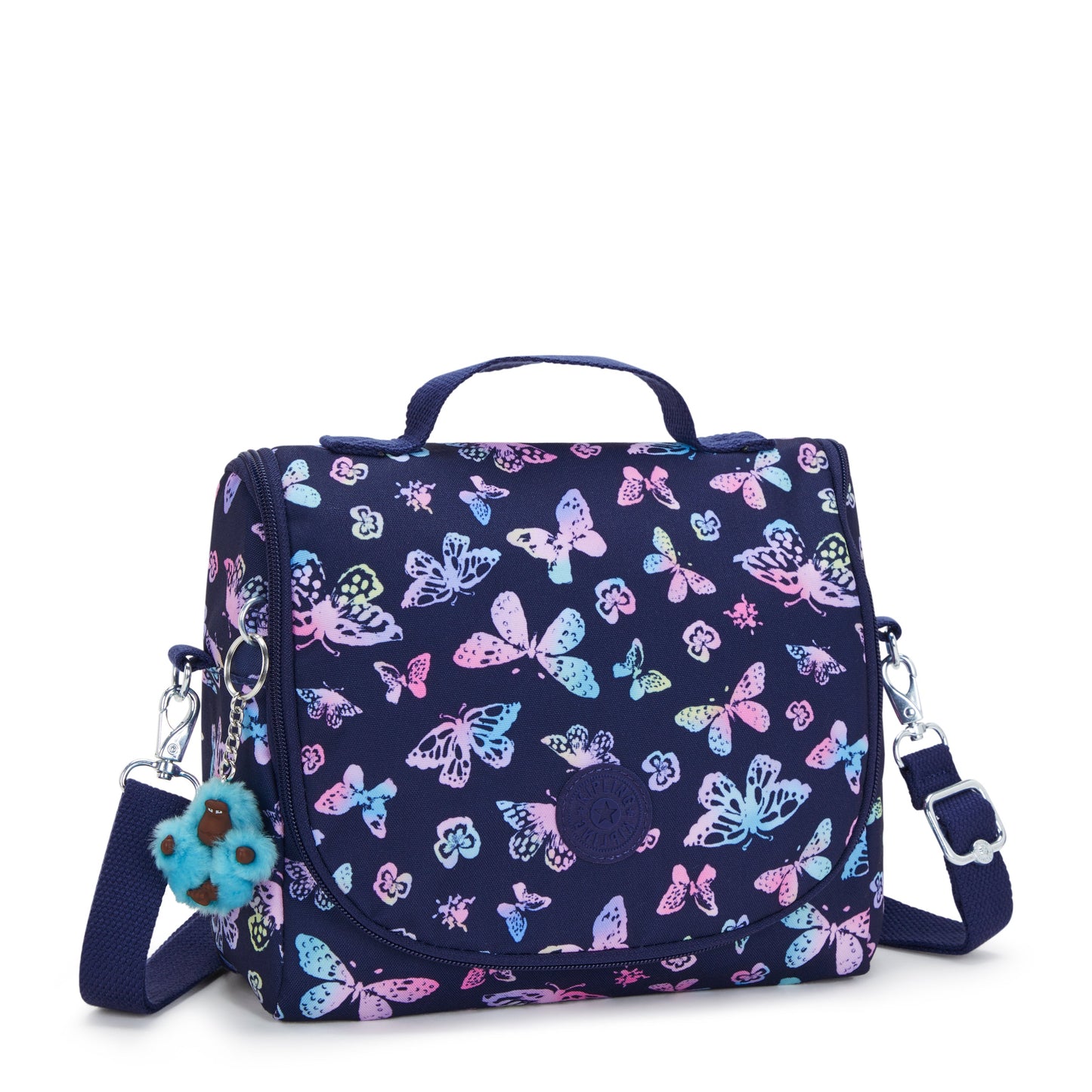 حقيبة غداء كبيرة بتصميم فراشة من Kipling New Kichirou مع جراب عربة C2I5749-F5K