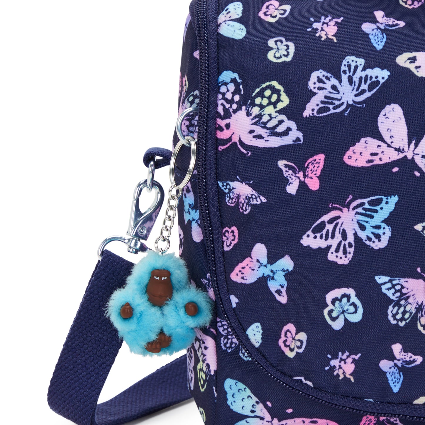 حقيبة غداء كبيرة بتصميم فراشة من Kipling New Kichirou مع جراب عربة C2I5749-F5K
