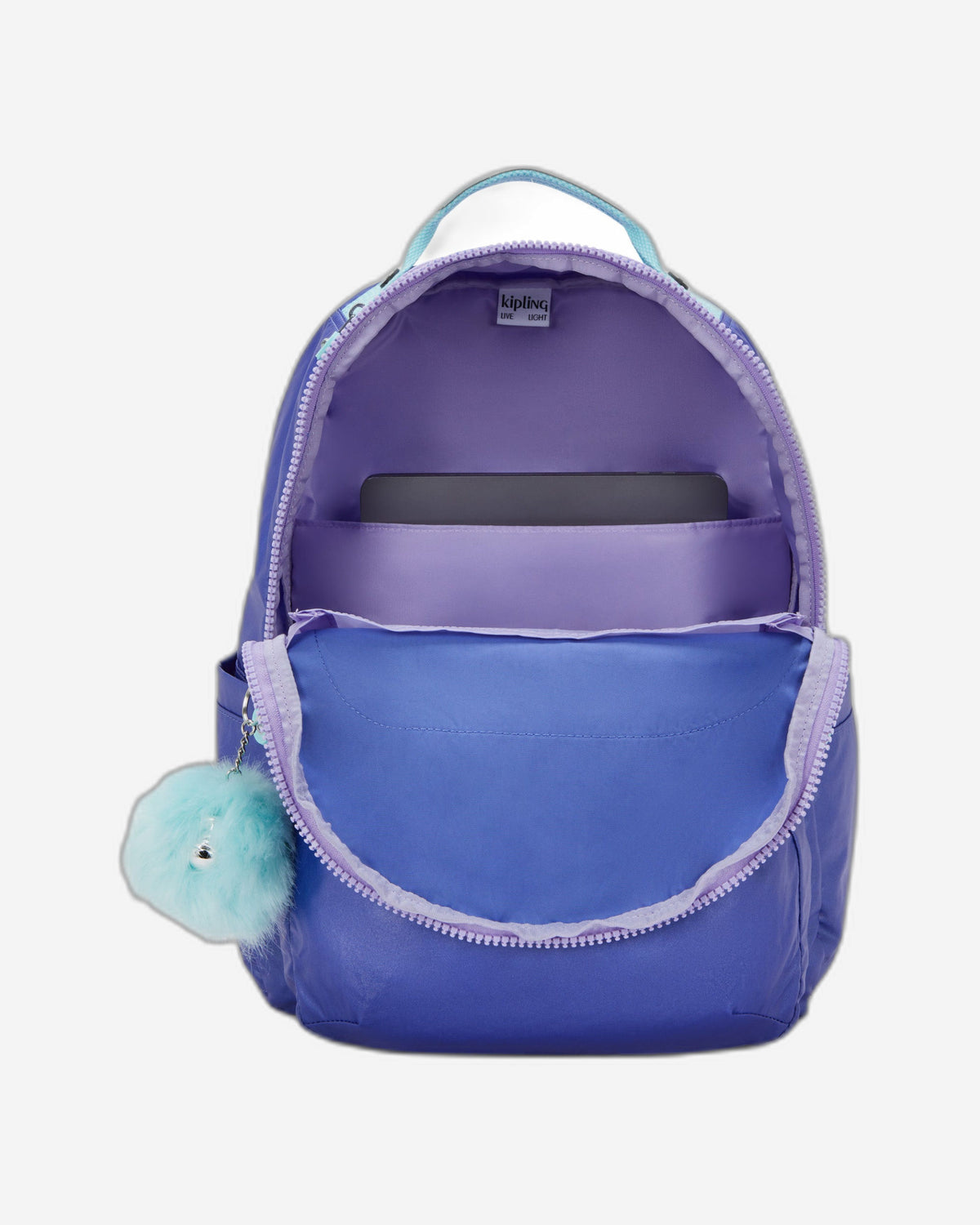 Kipling Seoul Cosmic Metallic حقيبة ظهر كبيرة I5764-8DE