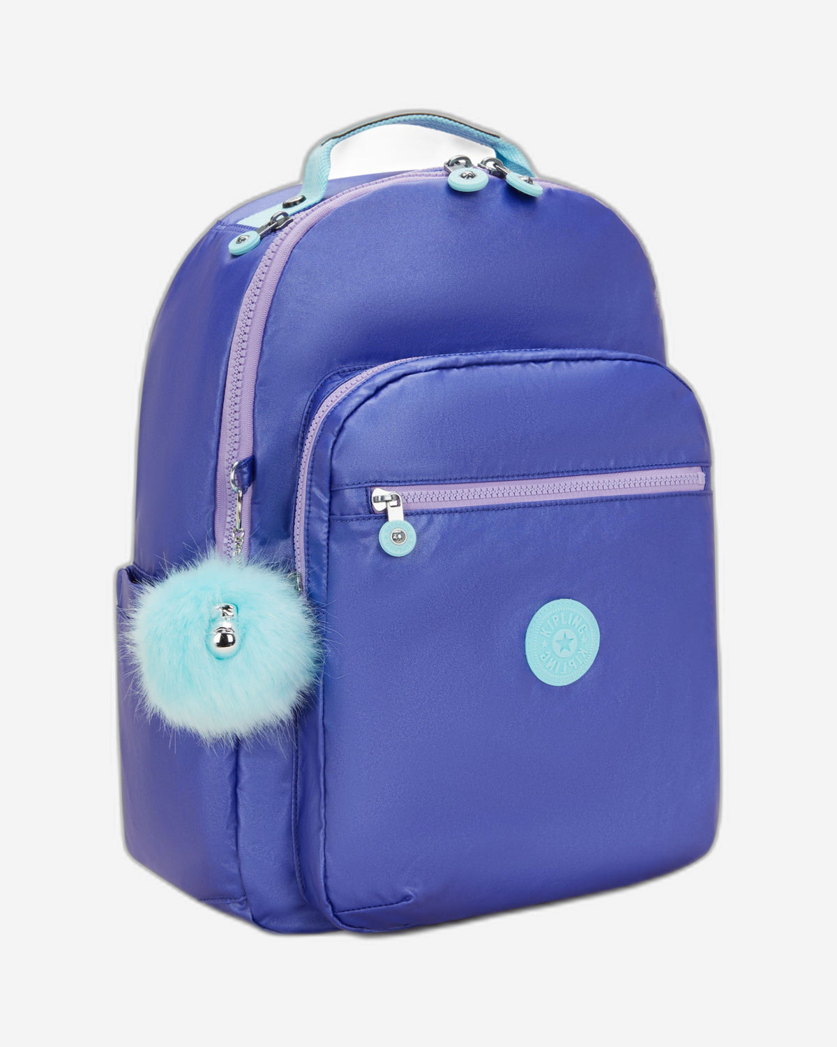 Kipling Seoul Cosmic Metallic حقيبة ظهر كبيرة I5764-8DE