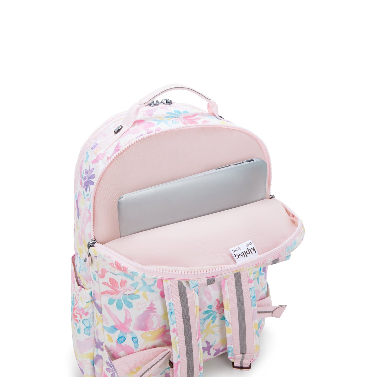 حقيبة ظهر Kipling Seoul Lap Aqua Sea Large مع حجرة للكمبيوتر المحمول I5816-4ES