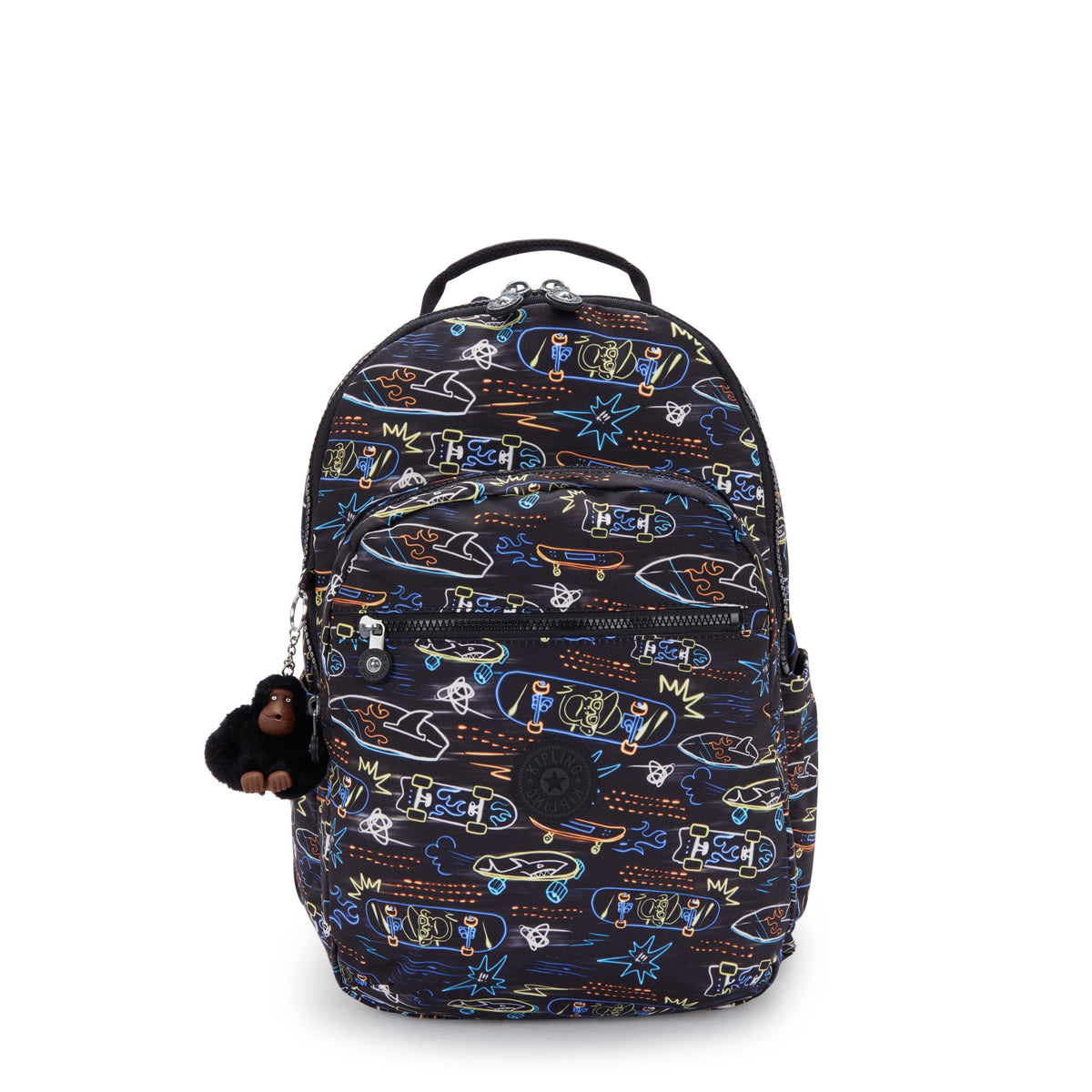 Kipling Seoul Lap Neon Skate Large backpack with laptop compartment I5816-71M