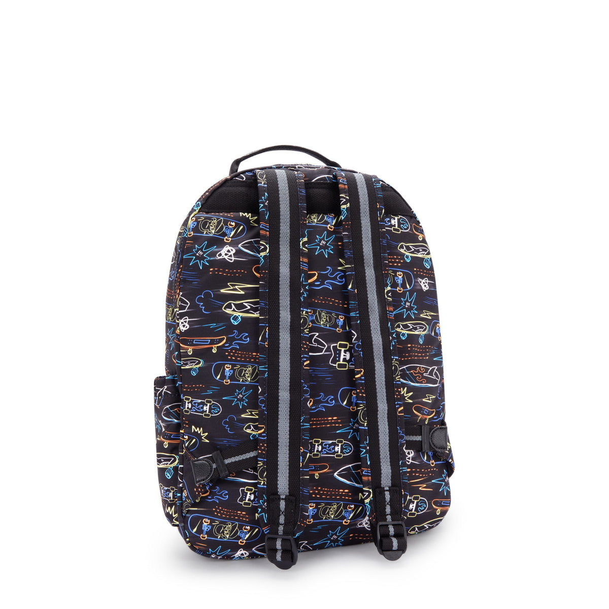 حقيبة ظهر Kipling Seoul Lap Neon Skate كبيرة مع حجرة للكمبيوتر المحمول I5816-71M