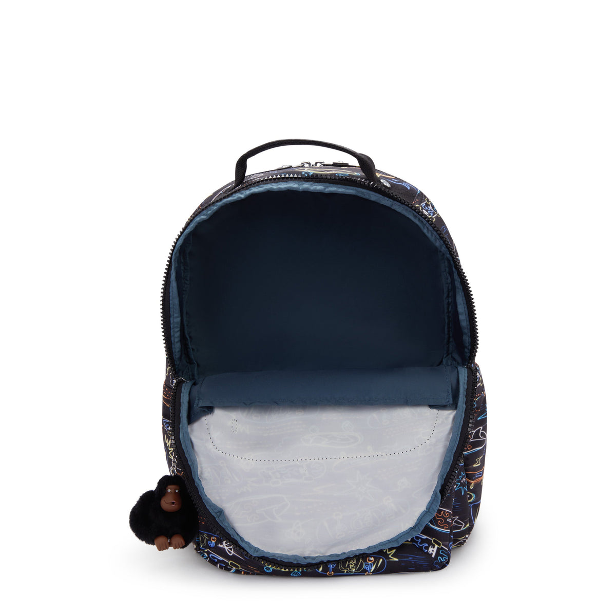 حقيبة ظهر Kipling Seoul Lap Neon Skate كبيرة مع حجرة للكمبيوتر المحمول I5816-71M