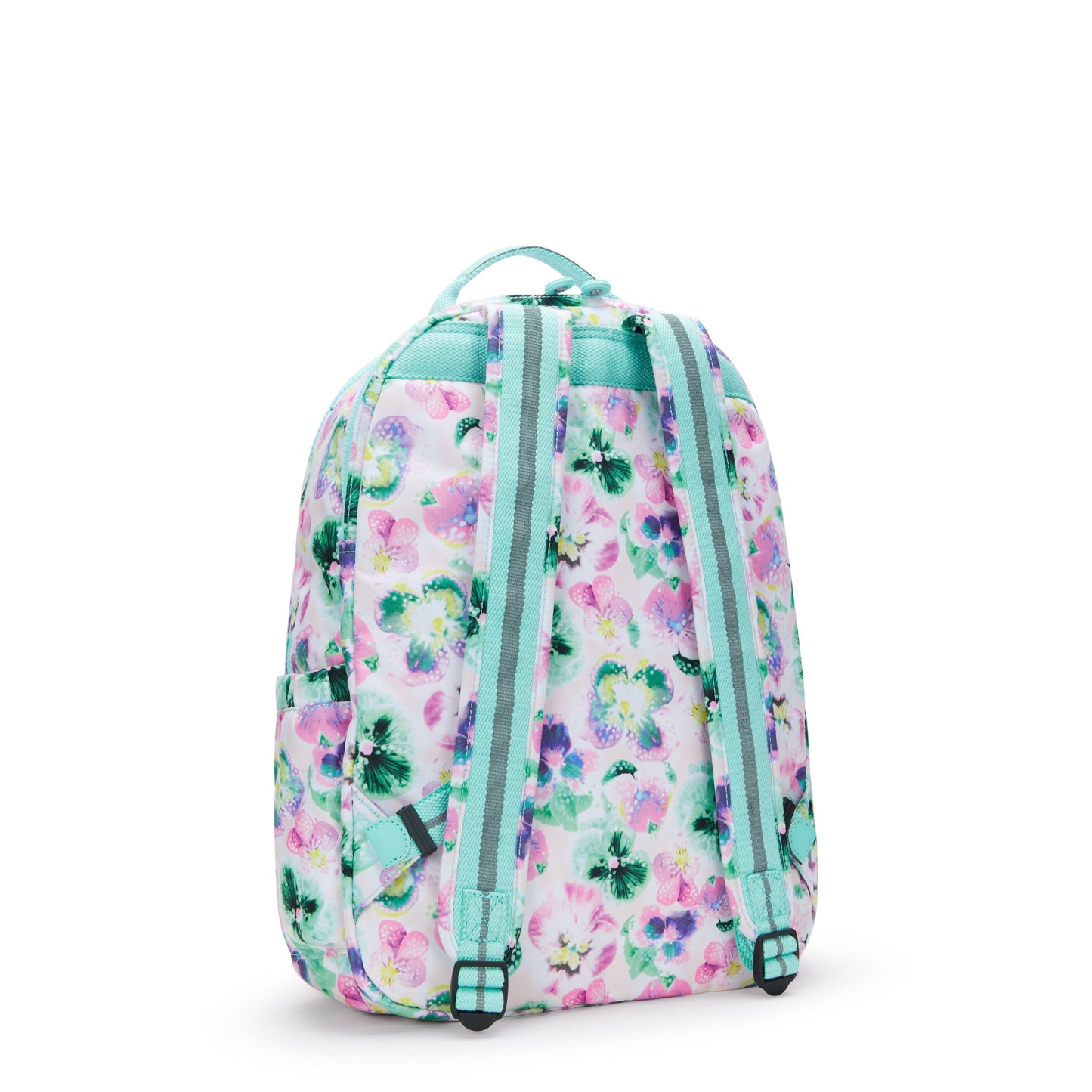 Kipling Seoul Lap Aqua Blossom حقيبة ظهر كبيرة C2I5816-7EC