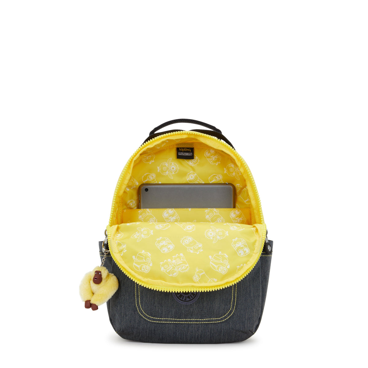 حقيبة ظهر صغيرة من Kipling Seoul S Minion Jeans Bl