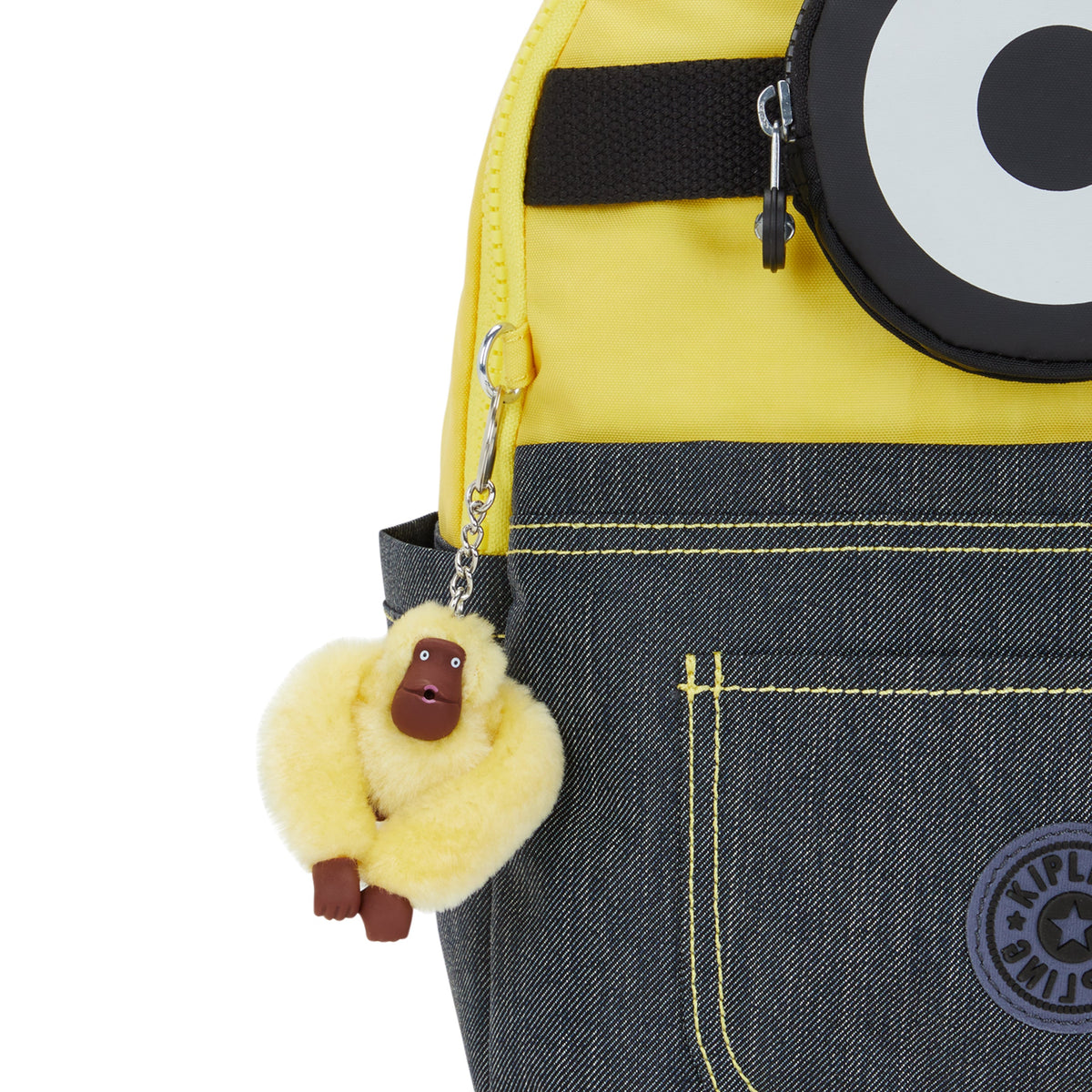 حقيبة ظهر صغيرة من Kipling Seoul S Minion Jeans Bl