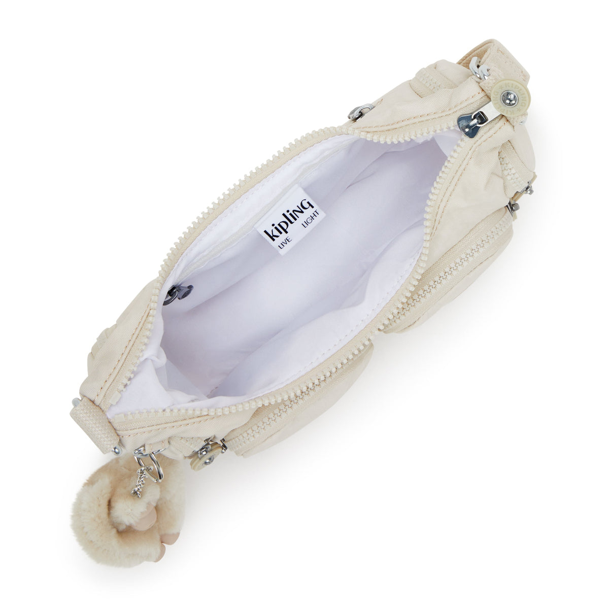 Kipling Rikka Mini Hideaway Beige Small Crossbody I5926-7JR