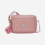 حقيبة كروسبودي متوسطة من Kipling طراز Abanu M Zip بلون وردي مبهج I5986-8HB