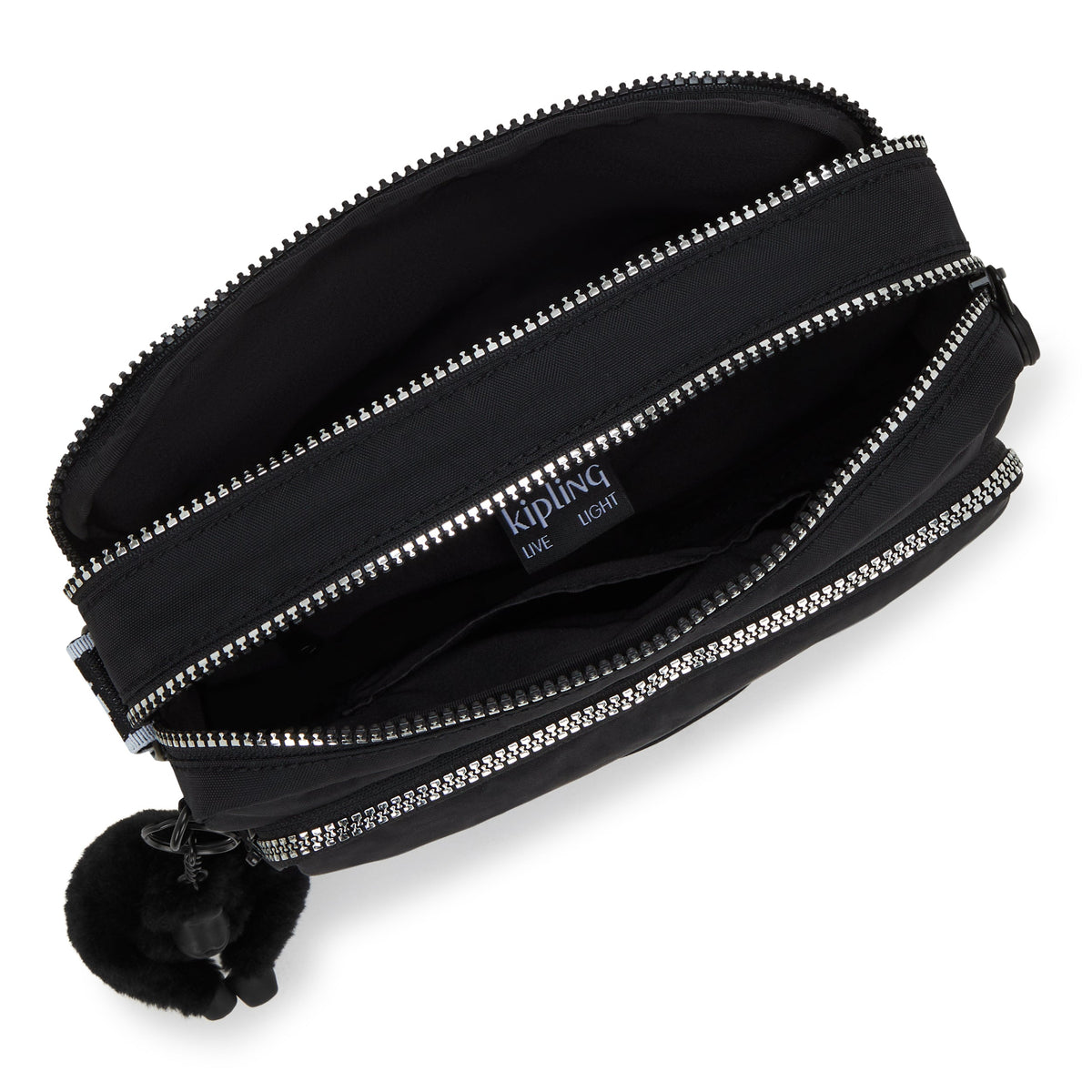حقيبة كروسبودي متوسطة Kipling Abanu M Zip Glorious Silver I5986-9SB