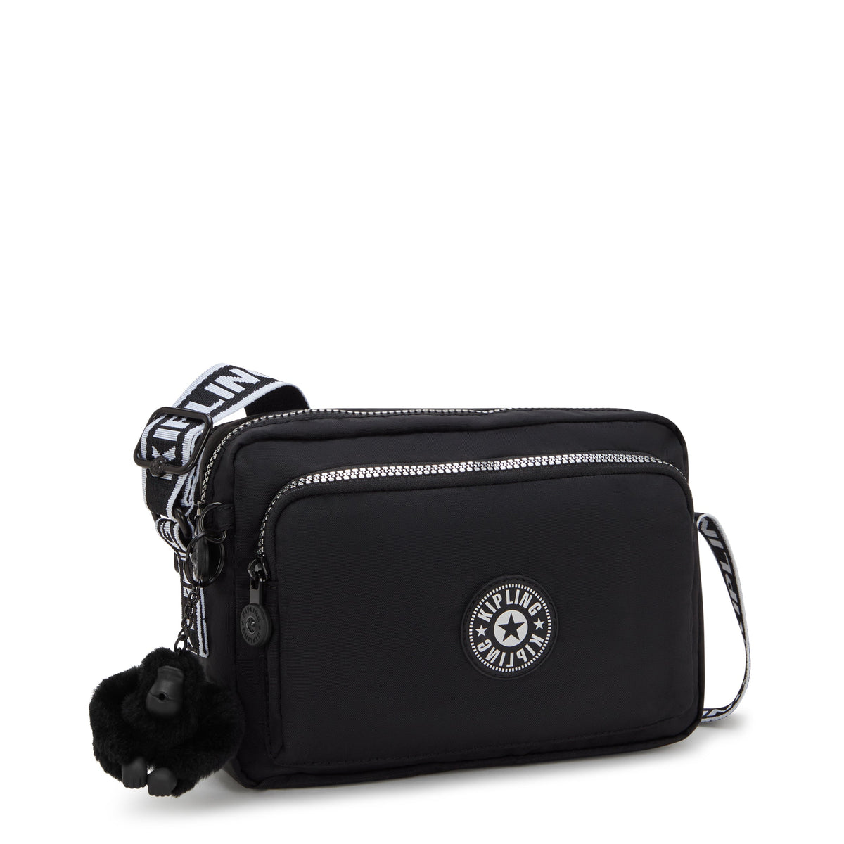 حقيبة كروسبودي متوسطة Kipling Abanu M Zip Glorious Silver I5986-9SB