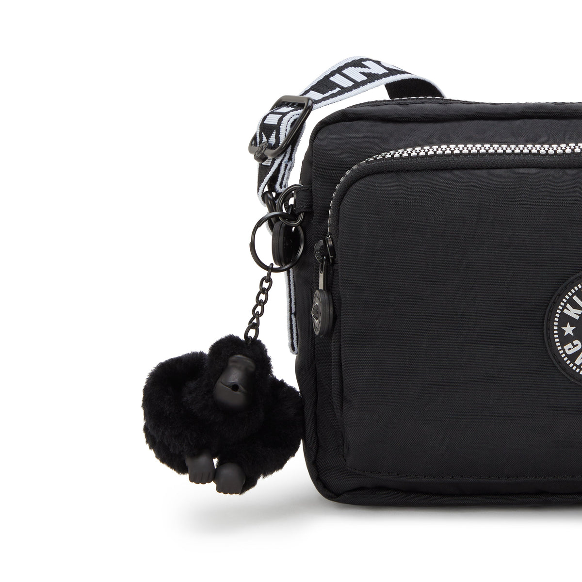حقيبة كروسبودي متوسطة Kipling Abanu M Zip Glorious Silver I5986-9SB