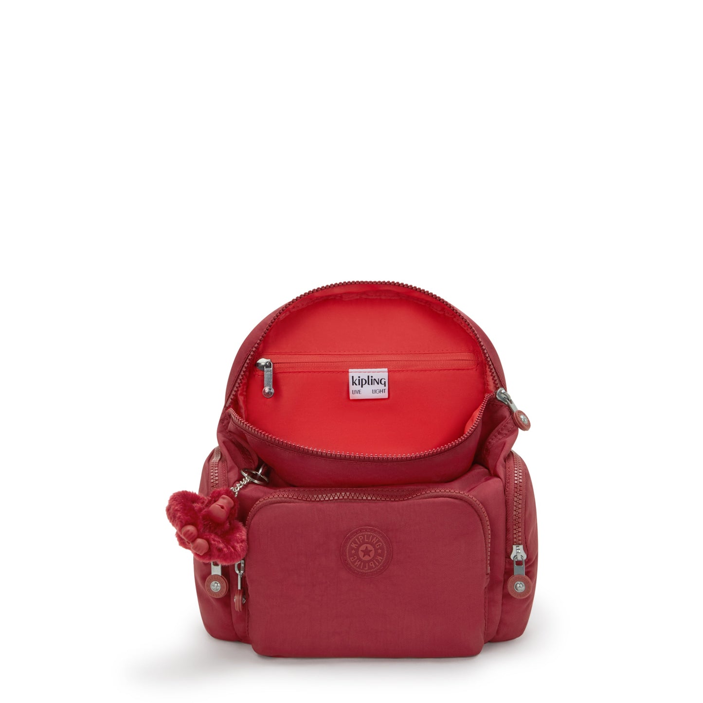 حقيبة ظهر Kipling City Zip Mini Funky Red صغيرة I6046-4SS
