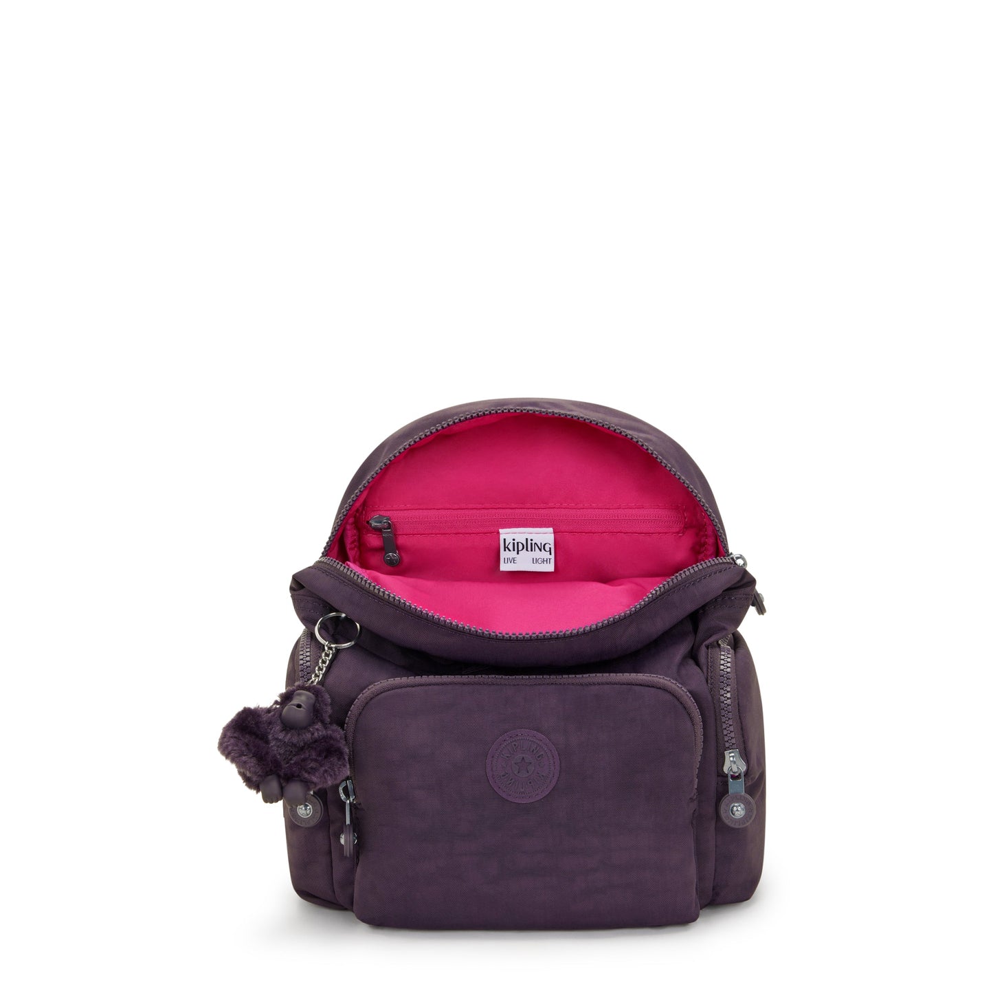 حقيبة ظهر Kipling City Zip Mini Ultimate Plum صغيرة I6046-67U