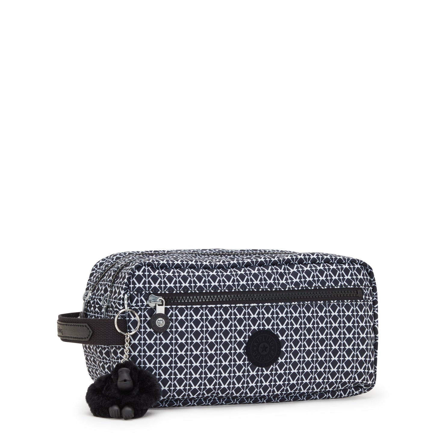 حقيبة أدوات الزينة KIPLING-Agot-Medium-Signature Print-I6277-DD2