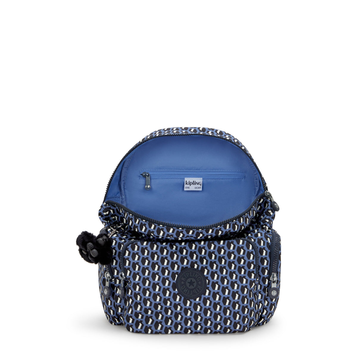 حقيبة ظهر صغيرة Kipling City Zip S 3D K باللون الأزرق I6345-4JS