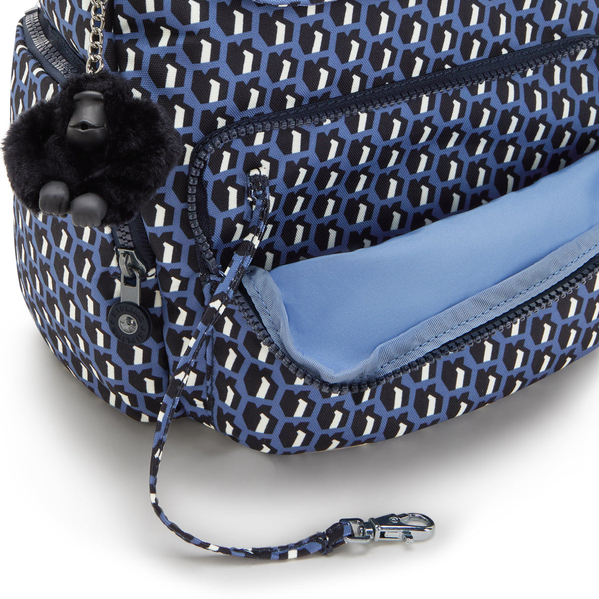 حقيبة ظهر صغيرة Kipling City Zip S 3D K باللون الأزرق I6345-4JS
