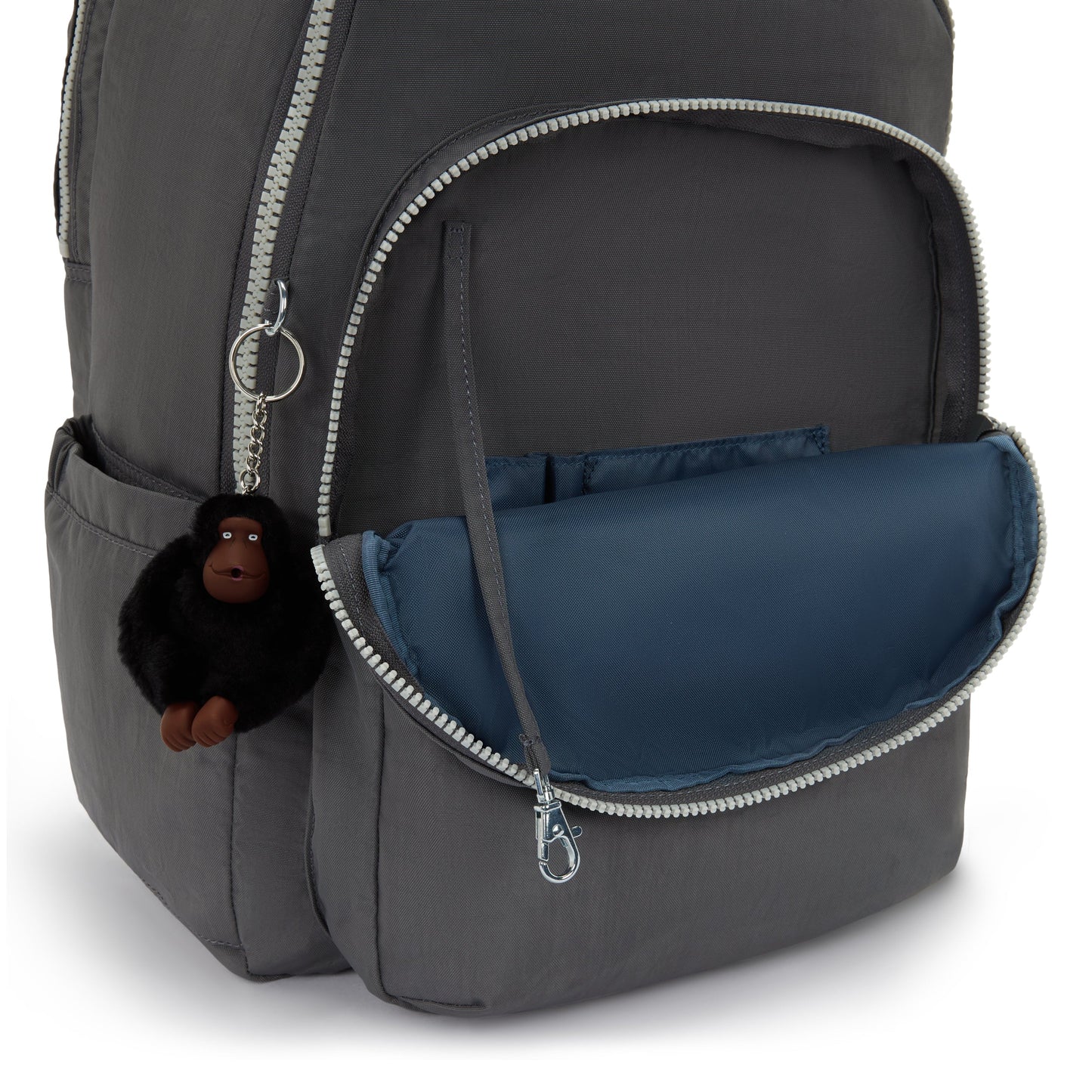 حقيبة ظهر Kipling Seoul College Extra Back to Grey كبيرة مع حجرة للكمبيوتر المحمول I6350-1DX