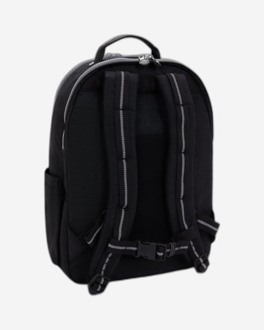حقيبة ظهر كبيرة للغاية KIPLING Seoul College Extra Space سوداء (مع جيب للكمبيوتر المحمول) I6350-2GX