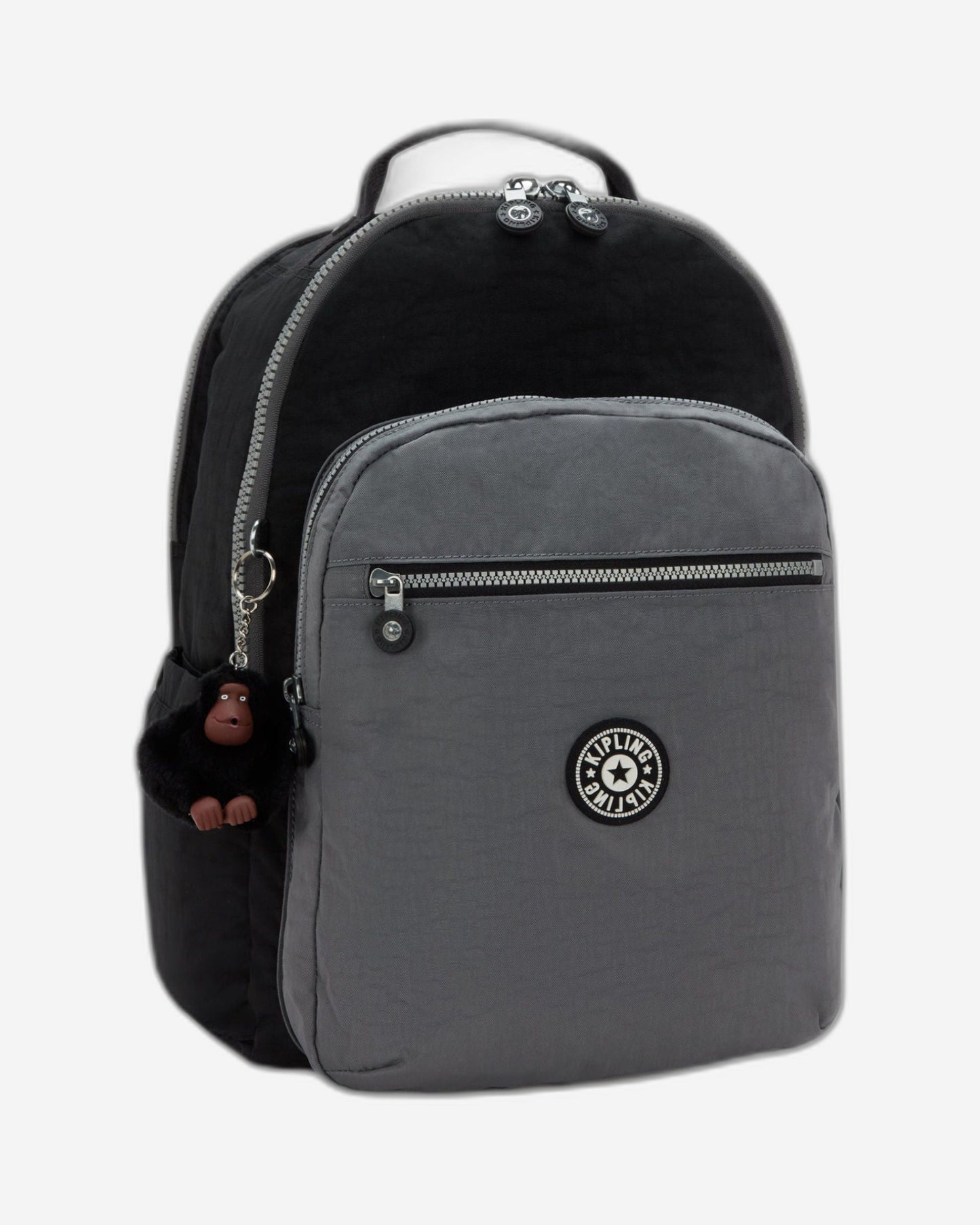 حقيبة ظهر كبيرة للغاية KIPLING Seoul College Extra Space سوداء (مع جيب للكمبيوتر المحمول) I6350-2GX