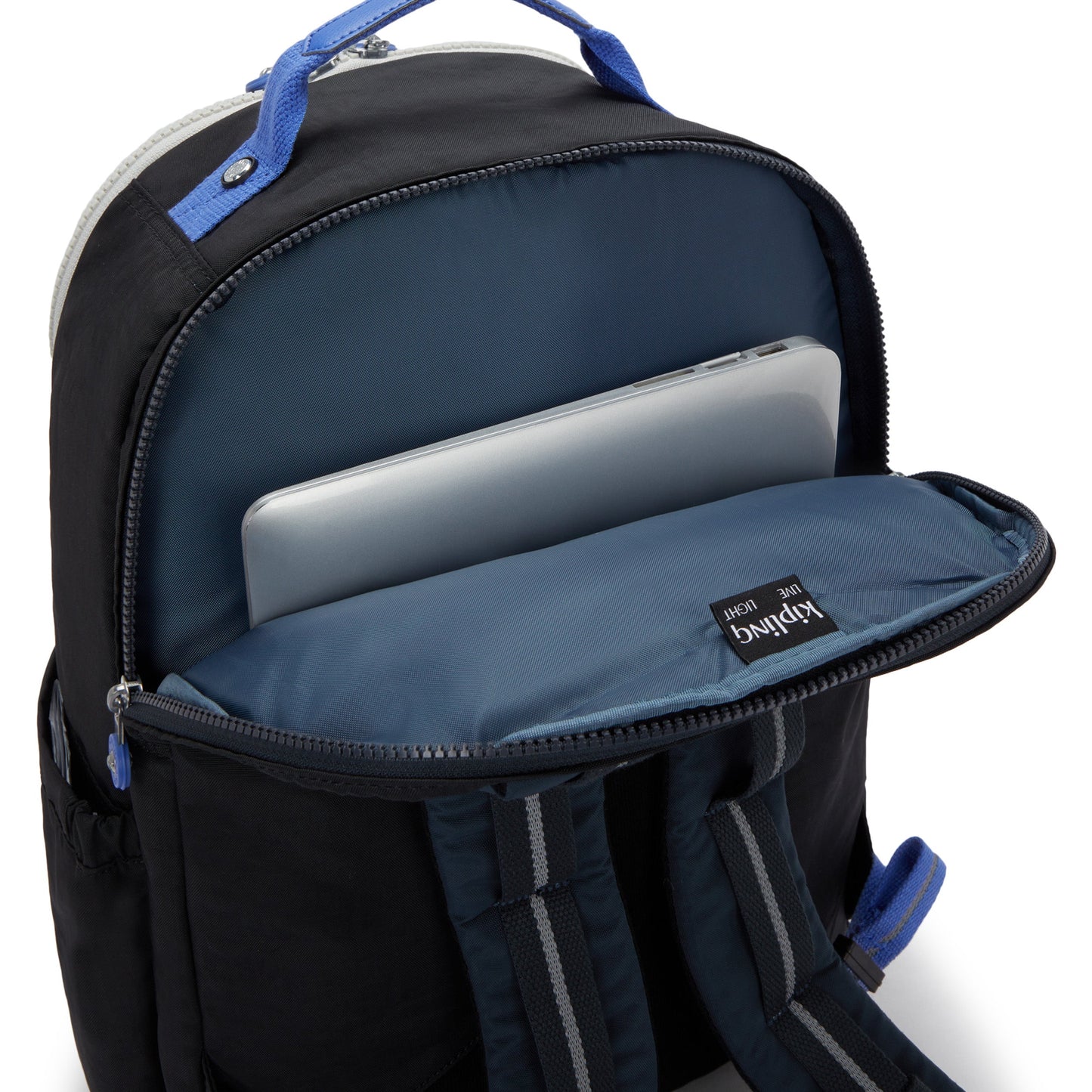 حقيبة ظهر Kipling Seoul College Extra True Block Large مع حجرة للكمبيوتر المحمول I6350-74Q
