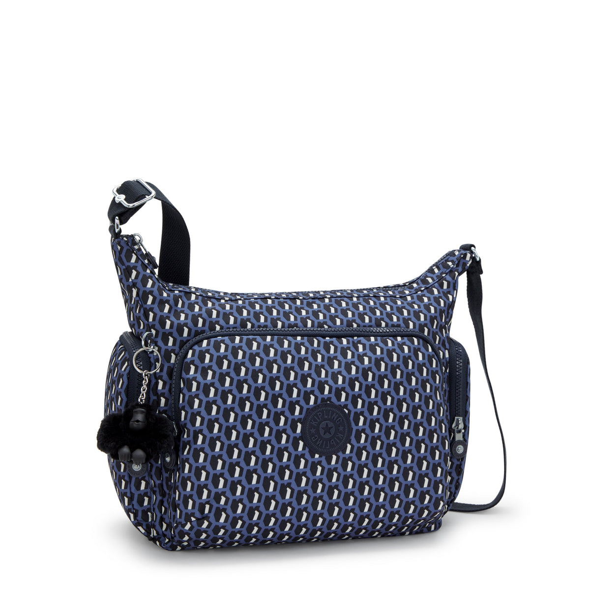 حقيبة كتف كبيرة زرقاء Kipling Gabb 3D K I6525-4JS