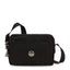 Kipling Abanu M حقيبة كروسبودي متوسطة لون أسود بنقشة Sign Jq موديل I6575-Y12