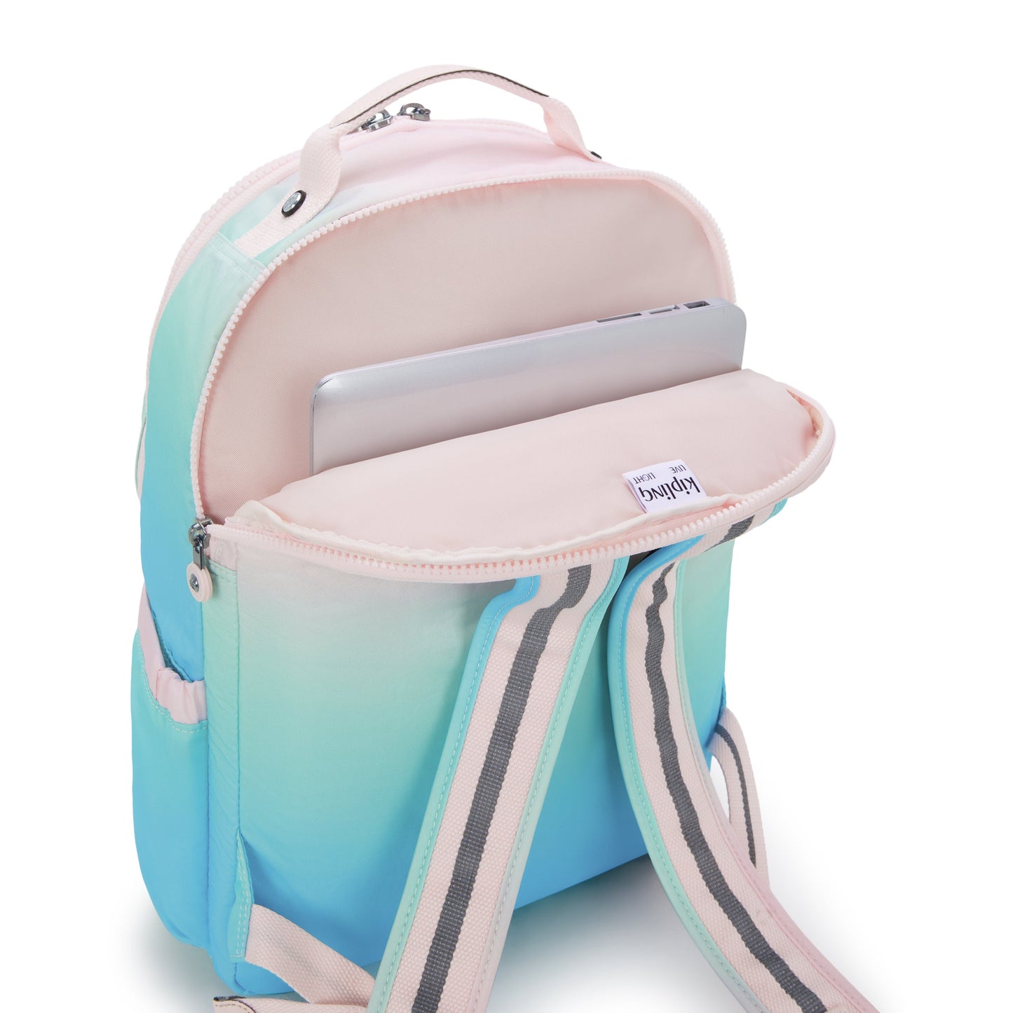حقيبة ظهر Kipling Seoul Lap Gradient Sea Large مع حجرة للكمبيوتر المحمول I6658-63U
