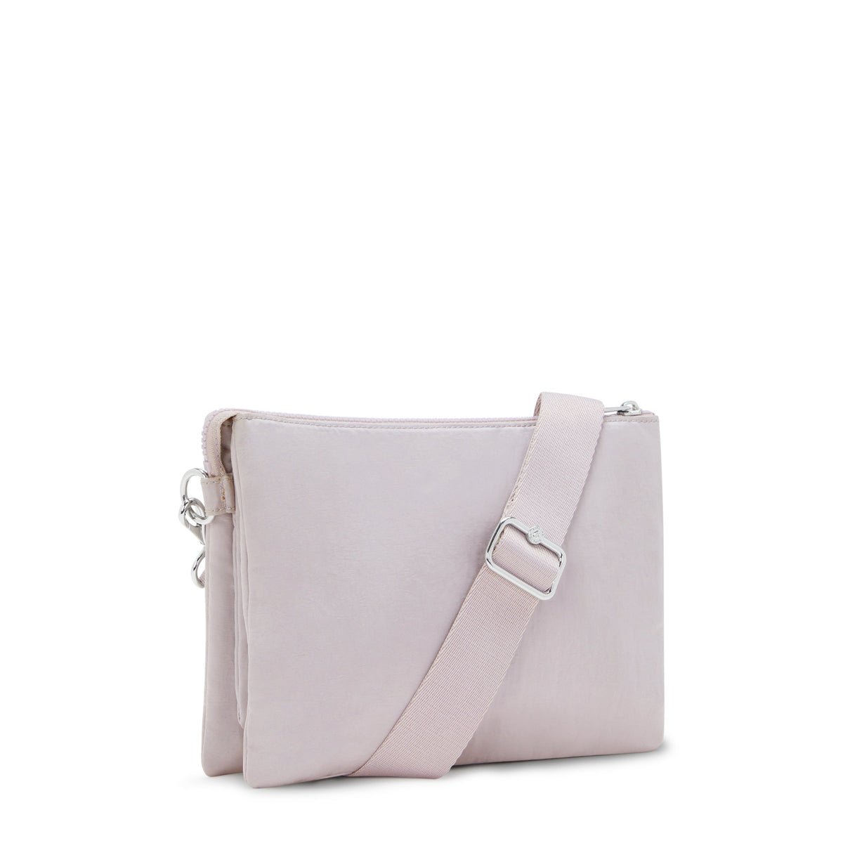 حقيبة KIPLING-Riri L-Medium كروس بودي (مع حزام قابل للإزالة)-Gleam Silver-I6679-K6G