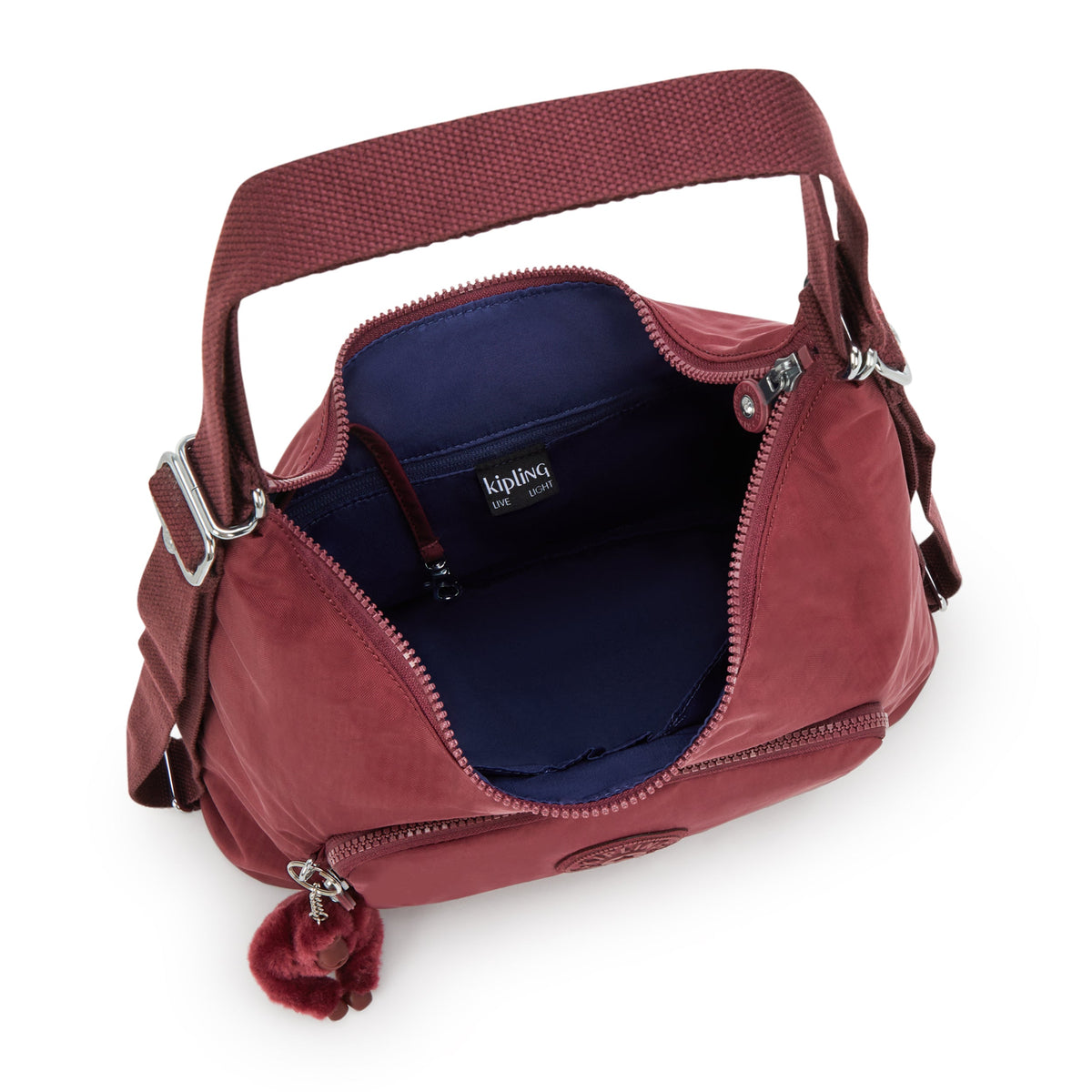 حقيبة كتف متوسطة Kipling Yenna Lounge Wine (قابلة للتحويل إلى حقيبة ظهر) I6721-5FW
