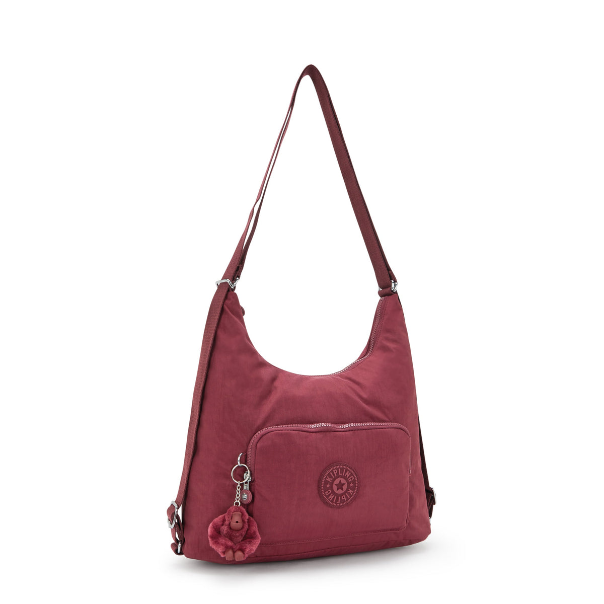 حقيبة كتف متوسطة Kipling Yenna Lounge Wine (قابلة للتحويل إلى حقيبة ظهر) I6721-5FW