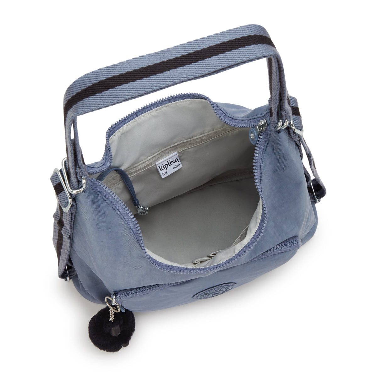 حقيبة كتف متوسطة Kipling Yenna Blue Stone (قابلة للتحويل إلى حقيبة ظهر) I6721-6FB