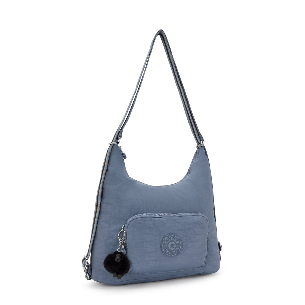 حقيبة كتف متوسطة Kipling Yenna Blue Stone (قابلة للتحويل إلى حقيبة ظهر) I6721-6FB
